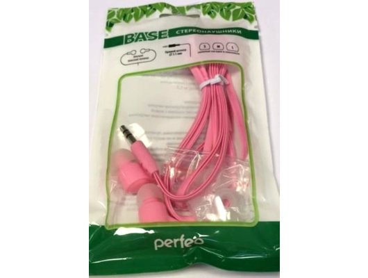 Наушники вкладыши PERFEO PF-BAS BASE (РОЗОВЫЙ)